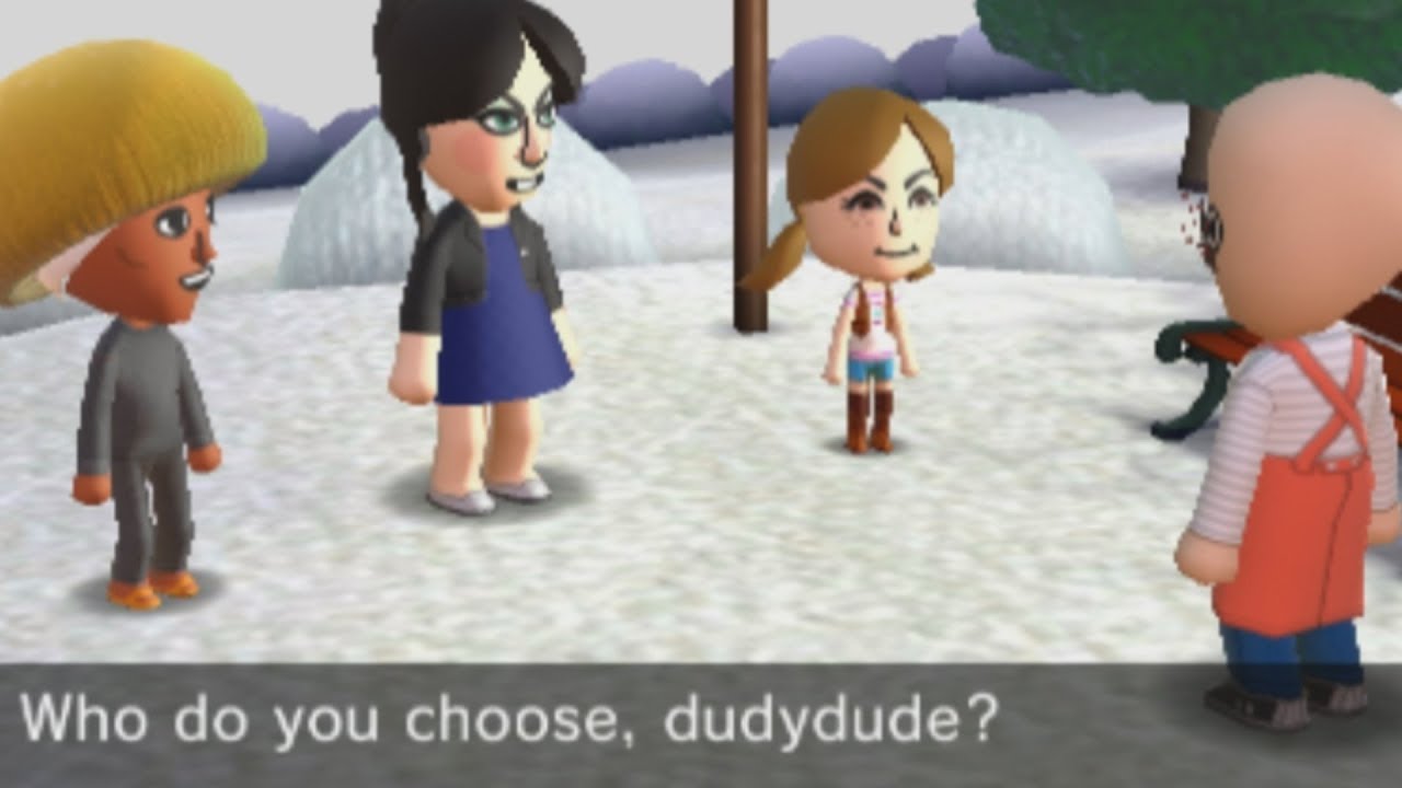 all the girls want dudy dude on tomodachi life...