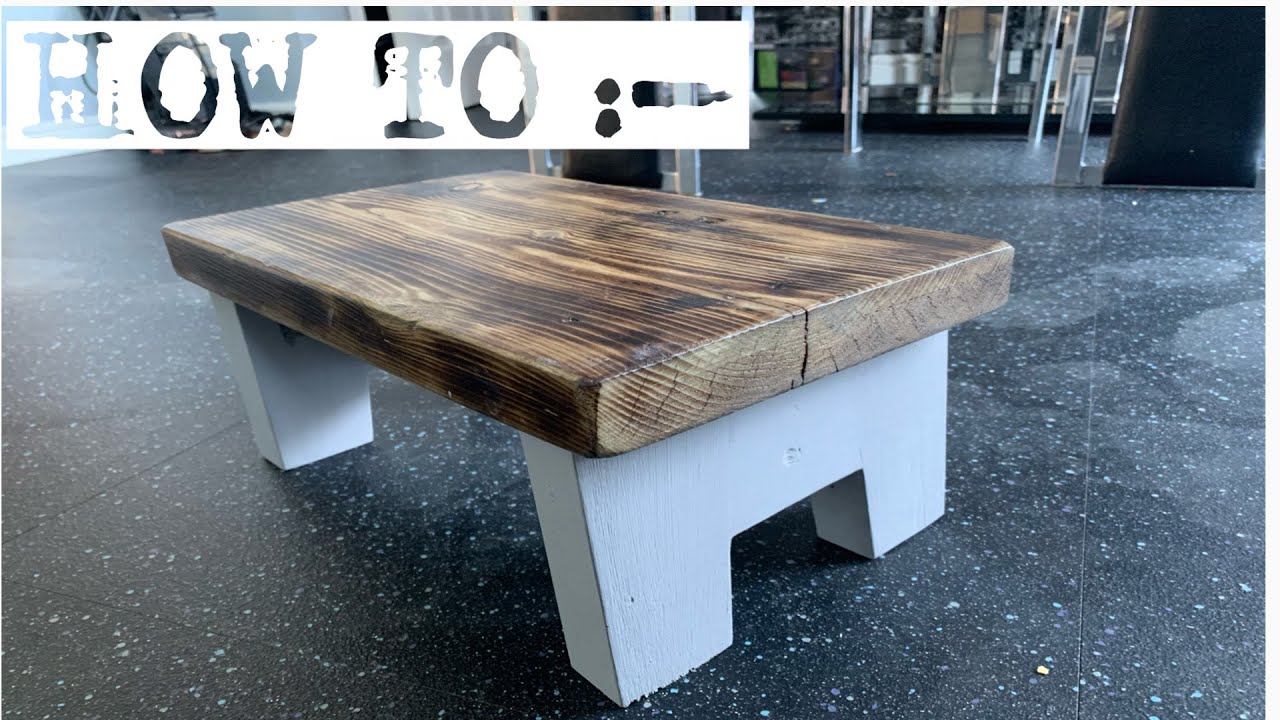 pallet wood project stool/step