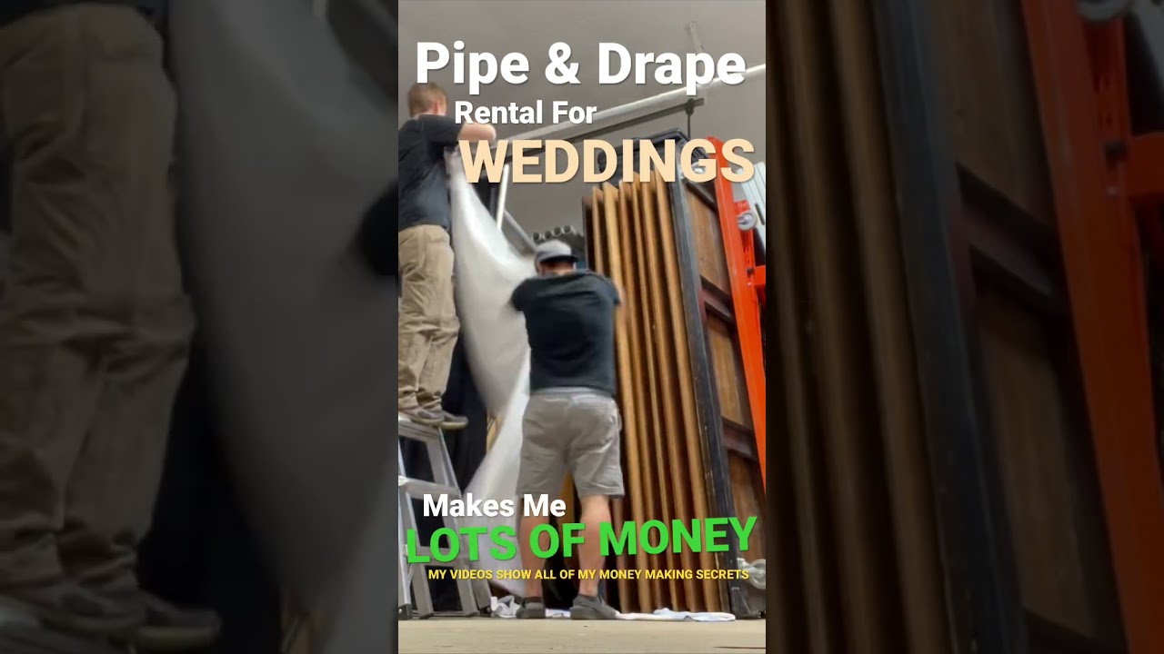 Pipe & Drape Rental For WEDDINGS [MONEY MAKER] #shorts