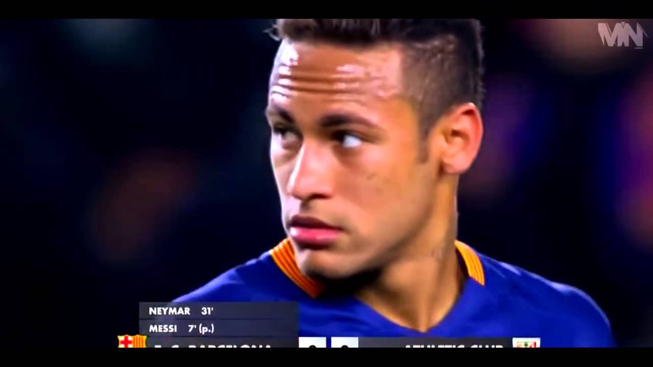 Neymar vs Athletic Bilbao Home 17 01 2016 by MNcomps   YouTube