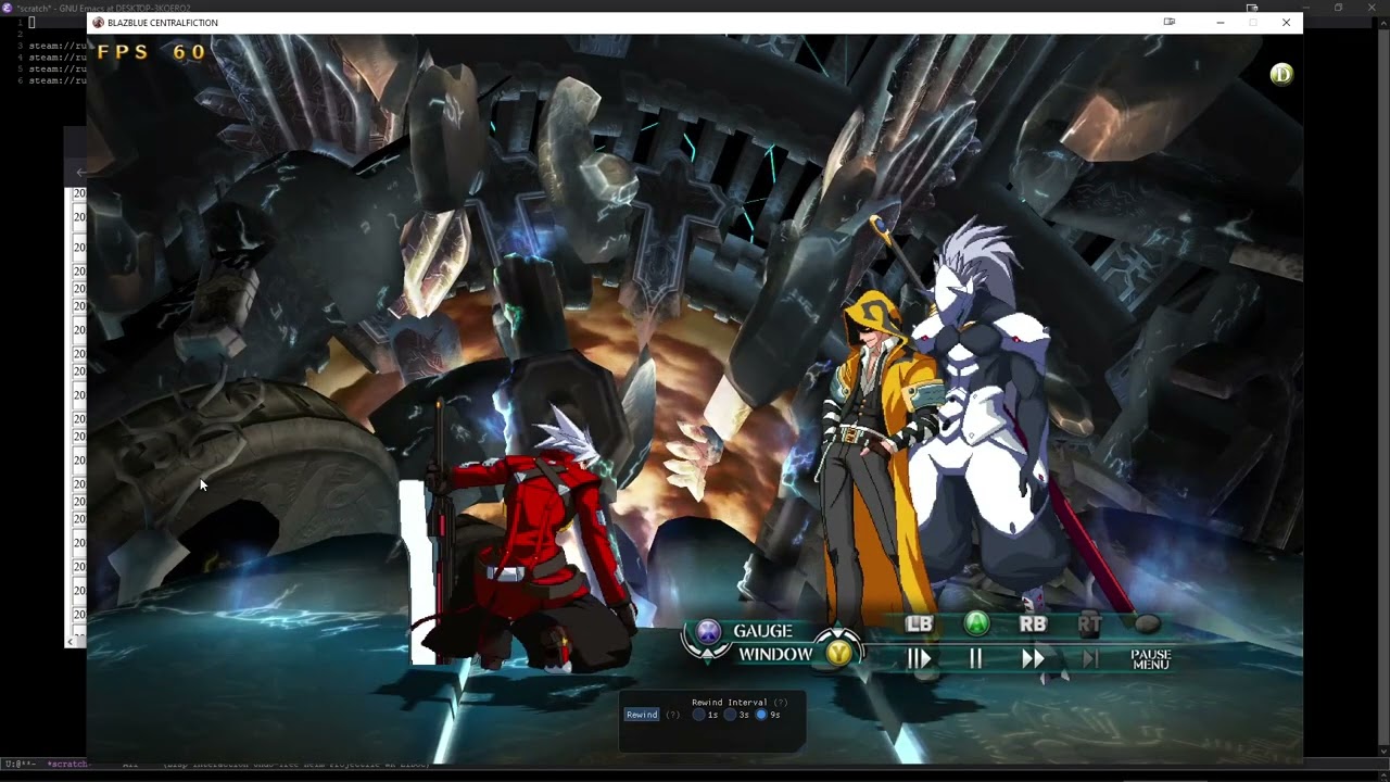 BlazBlue Central Fiction IM BO BLEIS v3.110 replay direct open/replay rewind showcase