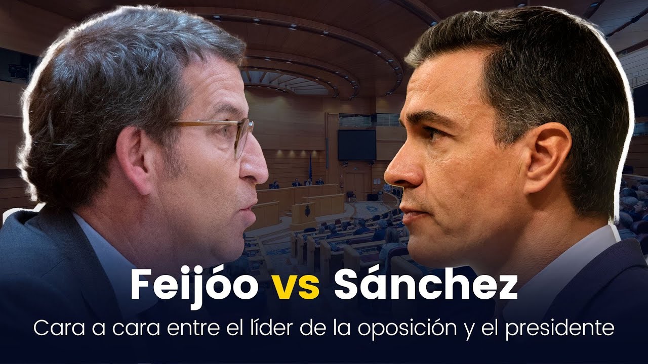 Cara a cara entre Sánchez y Feijóo en el Senado a un mes del 28-M (25/04/2023)