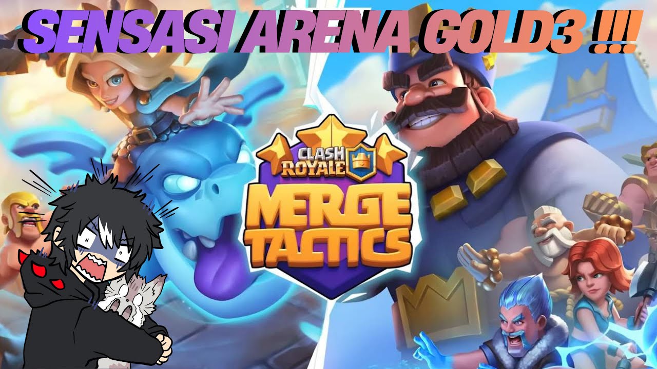 Merge Tactics Gold3 Gameplay!!! - CLASH ROYALE