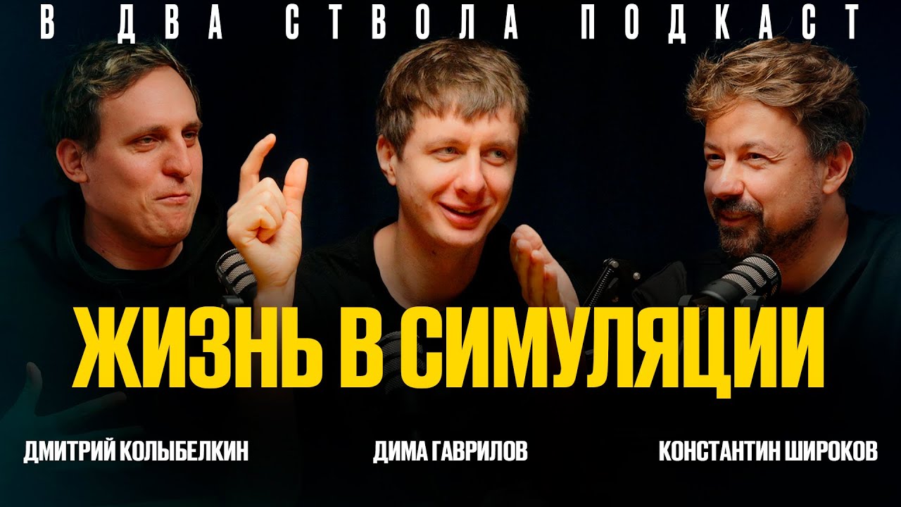 В ДВА СТВОЛА ПОДКАСТ: Жизнь в симуляции - Дима Гаврилов/ Колыбелкин/ Широков