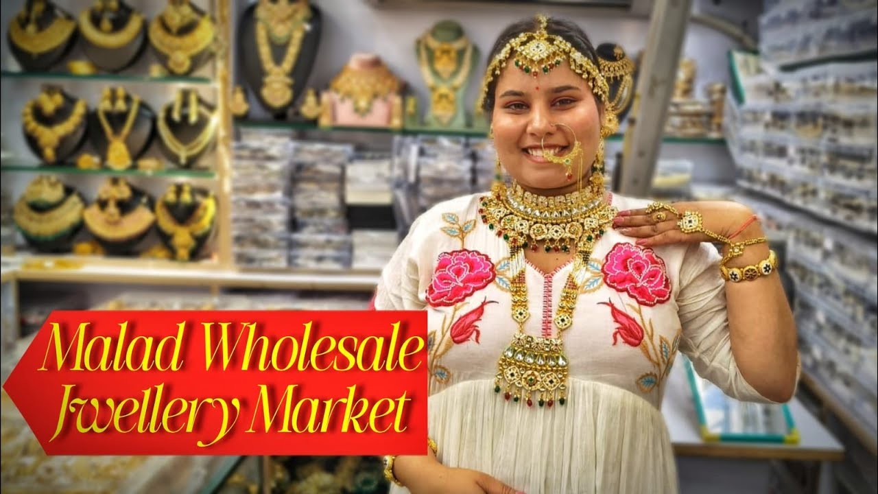 Malad wholesale jewellery market | Bridal Jewellery | Cheapest Jewellery |Daily vlog 45/100❤️