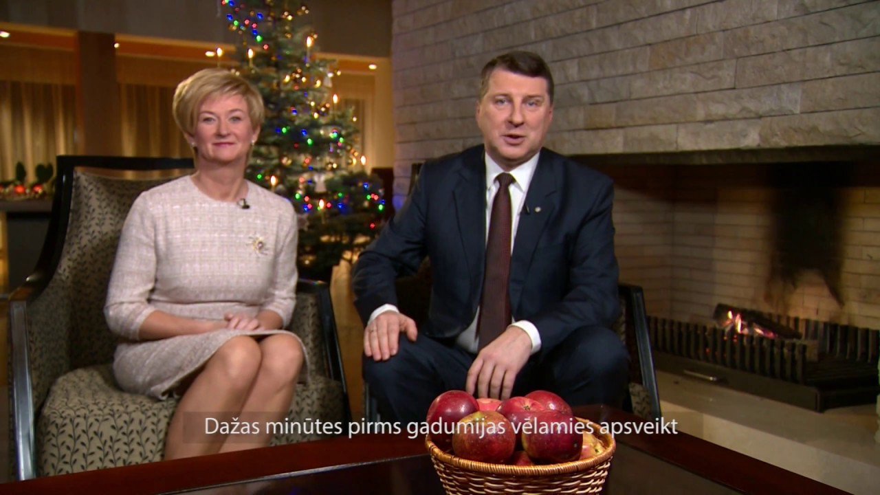 Valsts prezidenta Raimonda Vējoņa un Ivetas Vējones kundzes uzruna gadumijā 31/12/2016