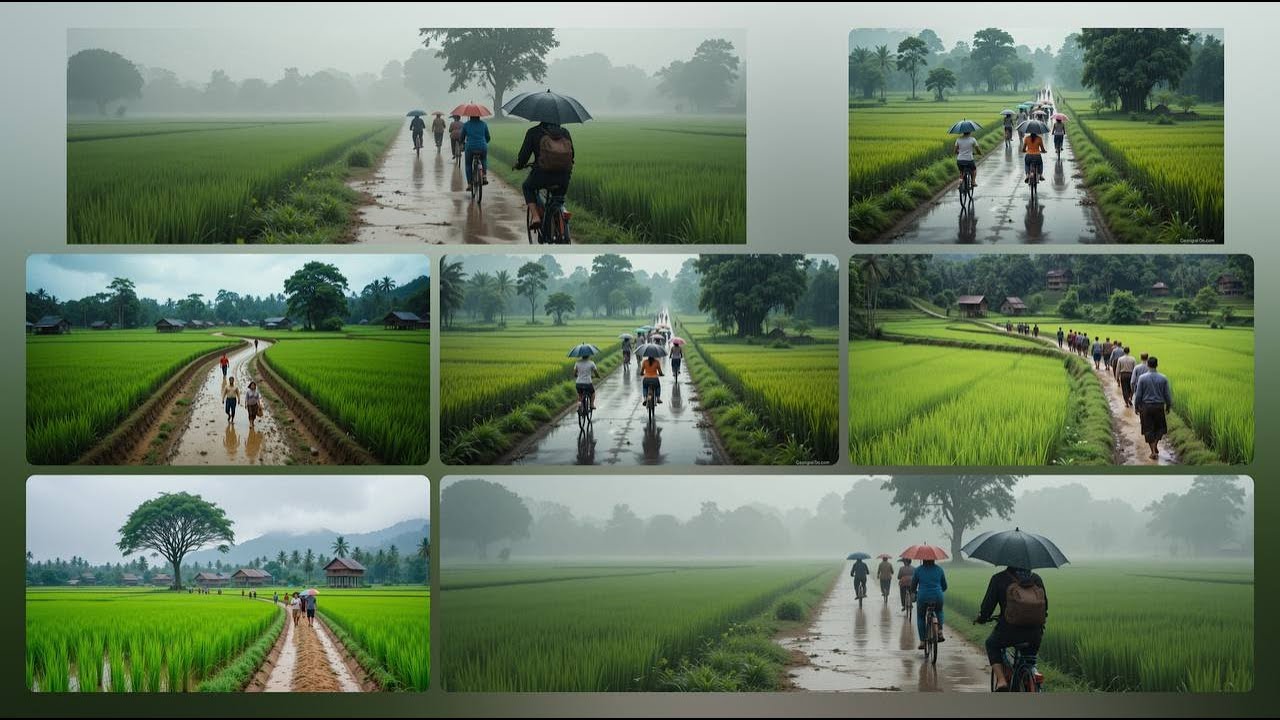 វីដេអូបែបស្រុកស្រែមានភ្លៀងធ្លាប់