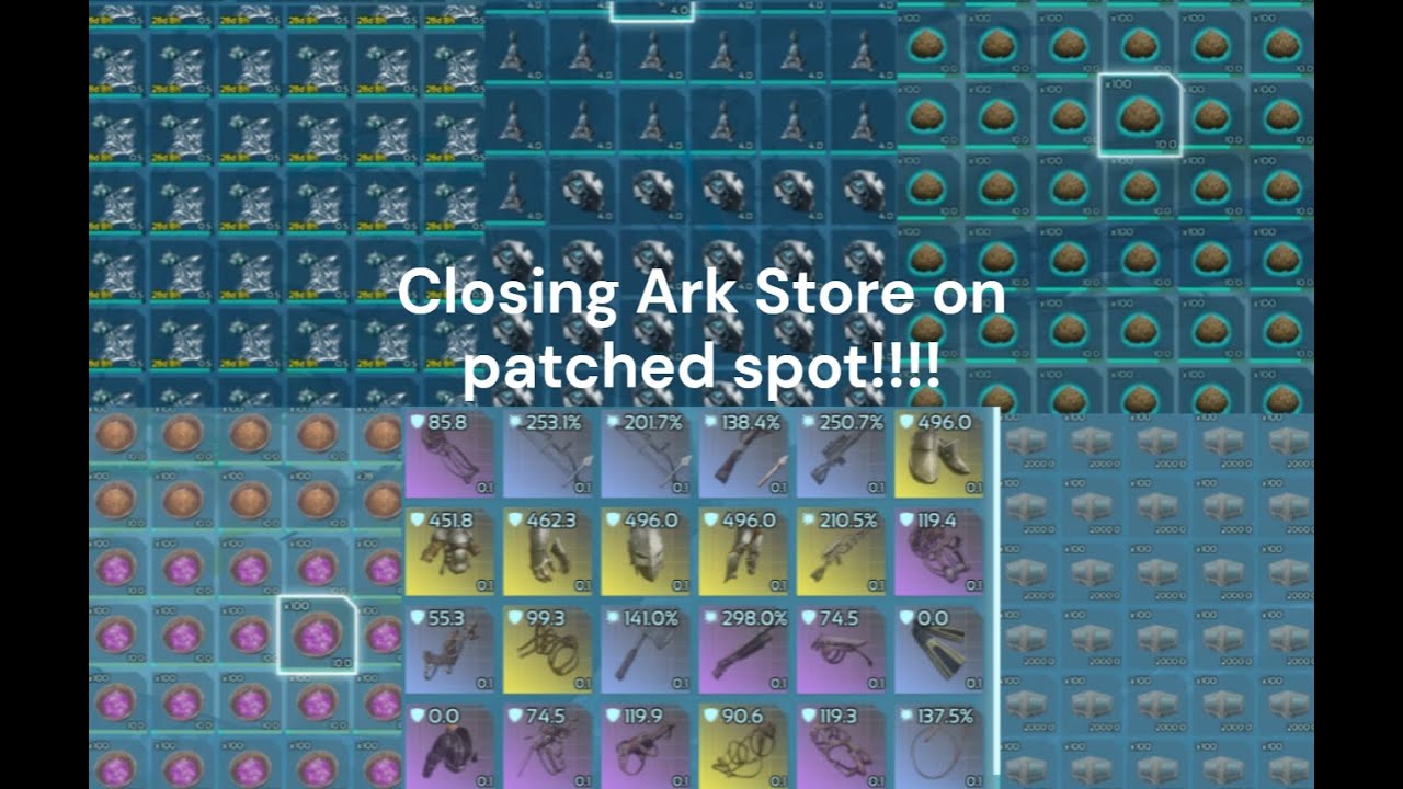 Meshing a Fat Store for Duped Loot | Ark Official Small Tribes Ascended
