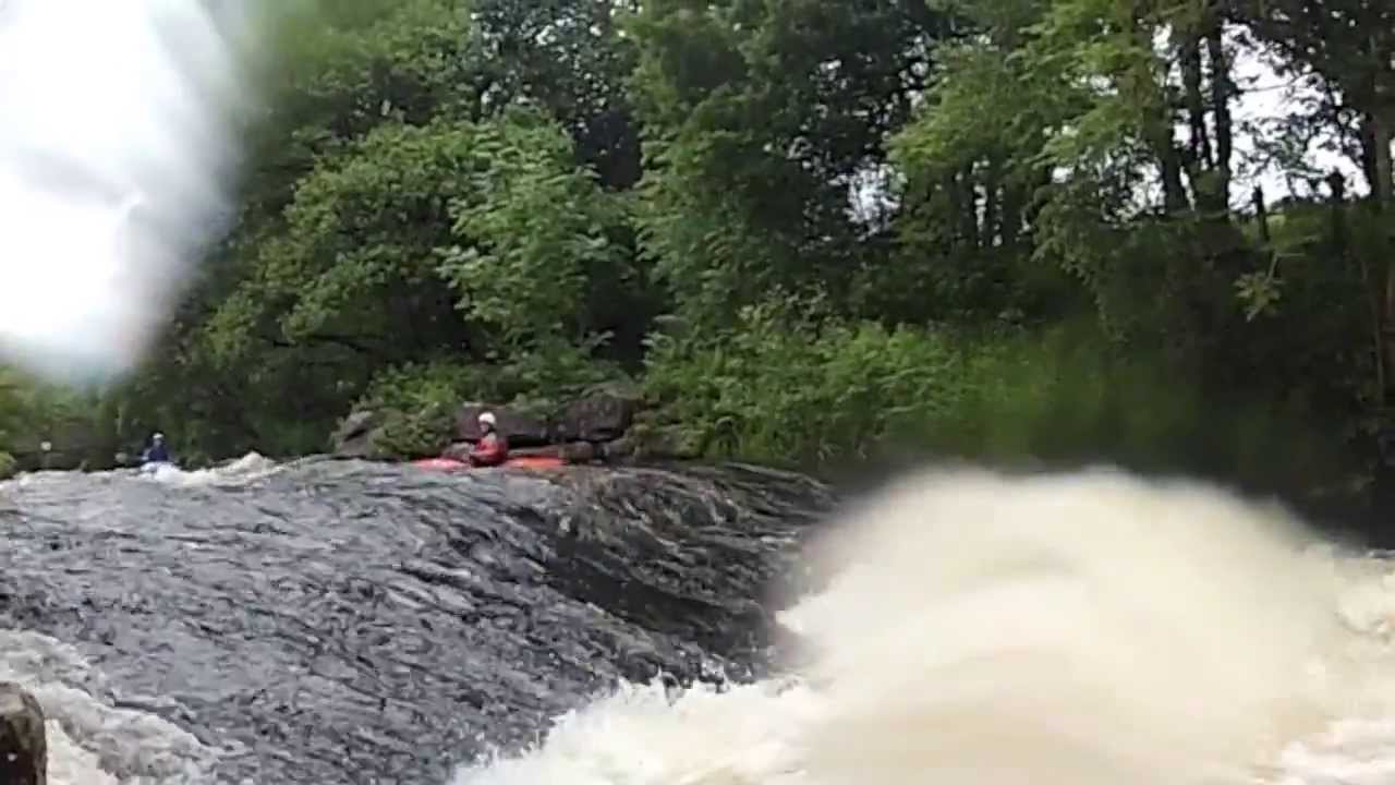 Kayaking River Tryweryn, Bala, June 2013