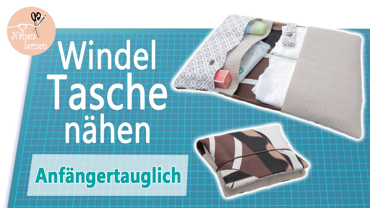 Windeltasche nähen - für Anfänger ohne Schnittmuster