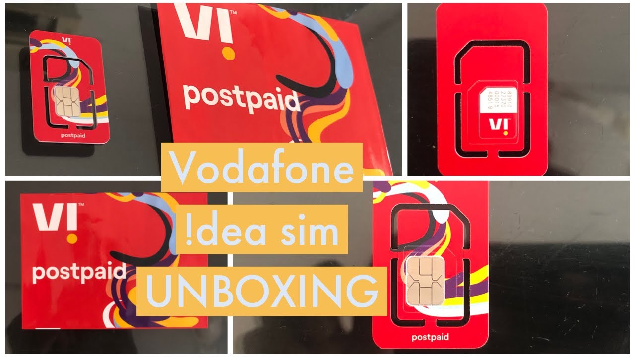 Vi-Sim Unboxing and First look | vi sim Vodafone !dea sim | vi sim | vi