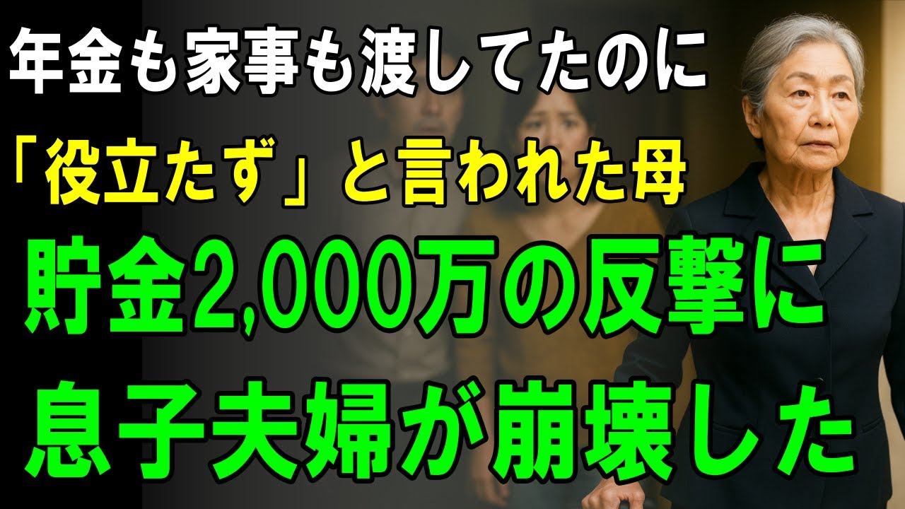 【68歳の決断】もう役に立たないと言われた母が家を出た日→1週間後、息子夫婦はすべてを失った【同居ストレスからの脱却と静かな反撃】