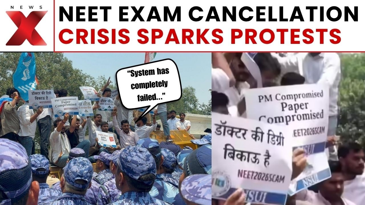 NEET DRAMA: NSUI Hits Streets After NEET Cancelled Amid Paper Leak Allegations, Protests Erupt
