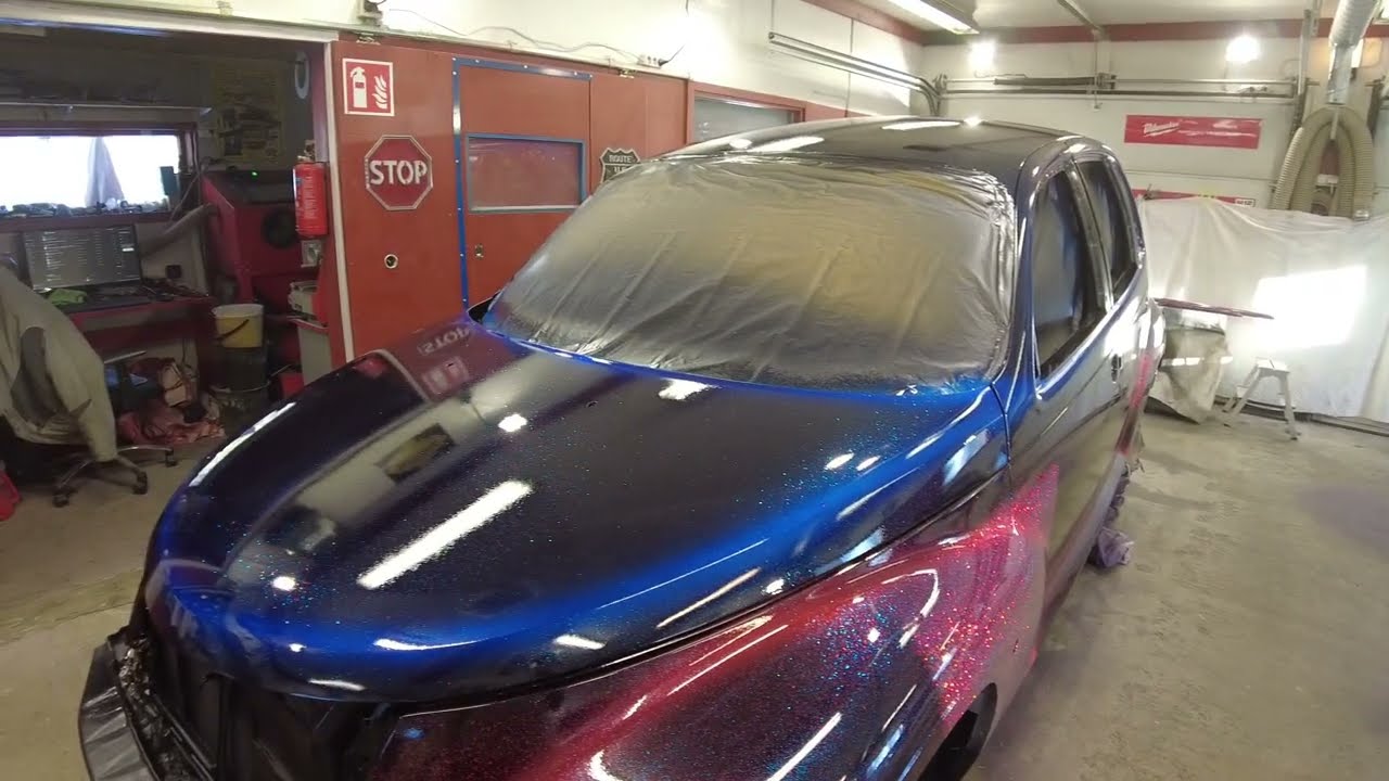 PT Cruiser maalausprojekti osa 44 pintalakkaus