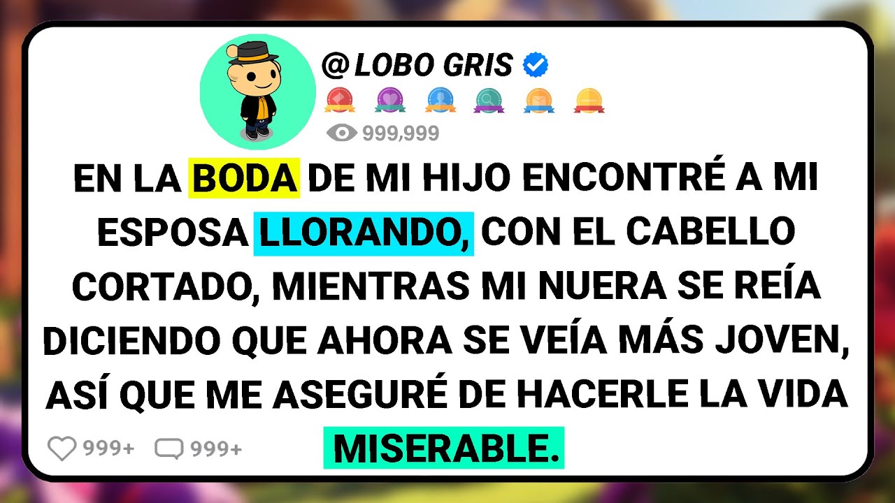 En La Boda De Mi Hijo Encontré A Mi Esposa Llorando, Con El Cabello Cortado, Mientras Mi Nuera Se...
