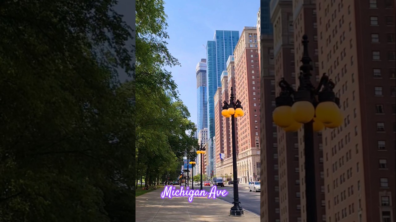 Chicago City 💖 Michigan Ave #shorts #chicago #viral