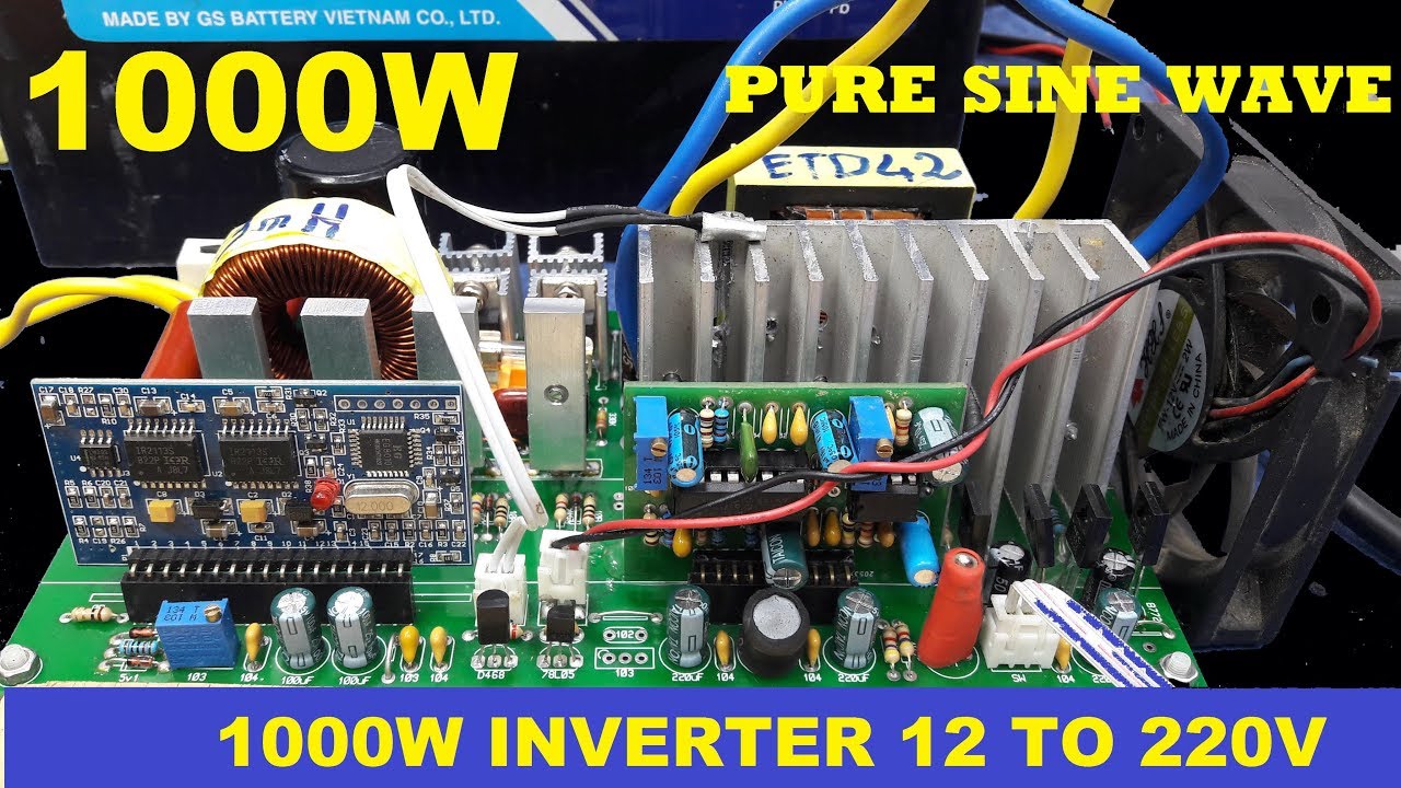 How To Make 1000W Pure Sine Wave Inverter 12V to 220V | American Electronics | LCSC Electronics