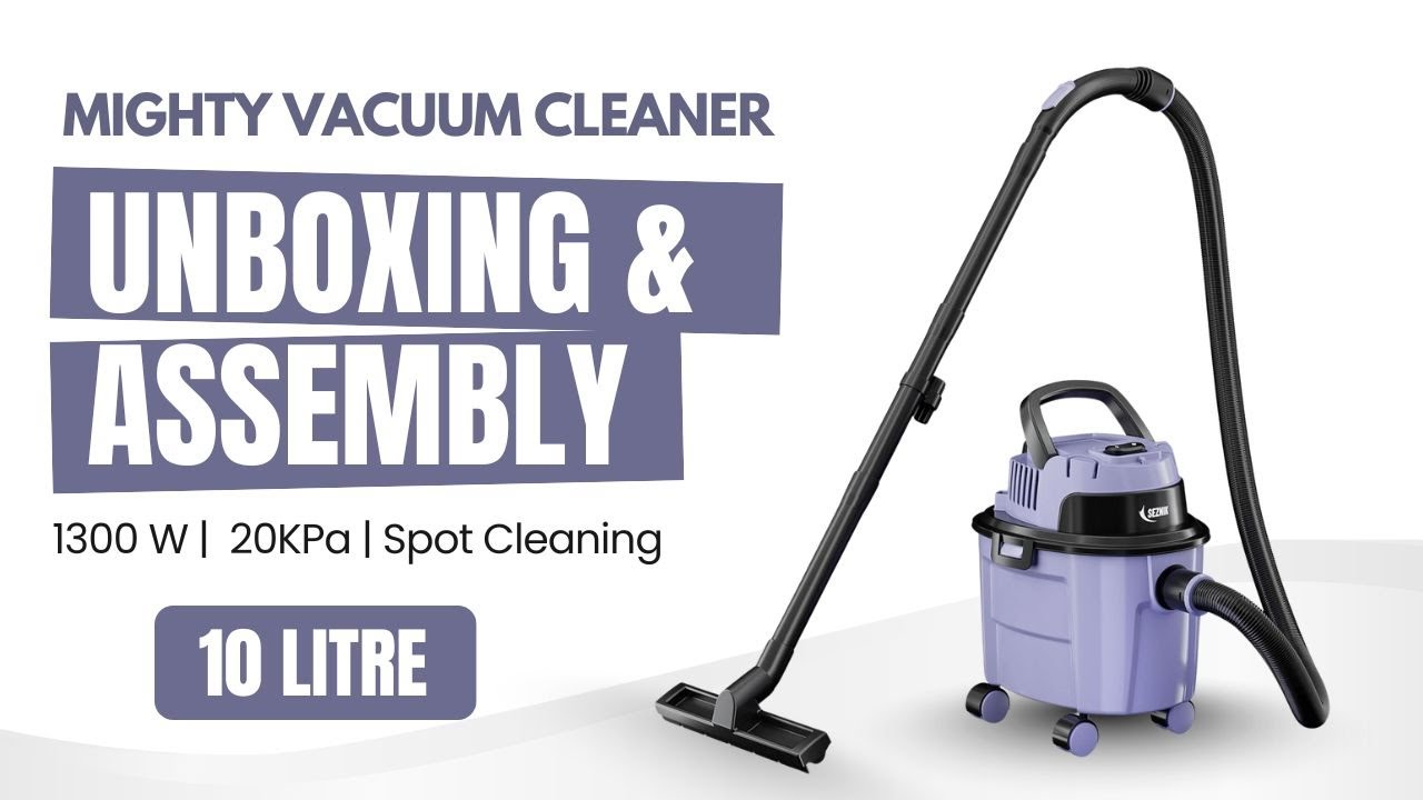 @Seznik  Mighty 10 Litre Vacuum Cleaner | 20KPa | Dry & Wet Vacuuming | Spot Cleaner | Free Kit