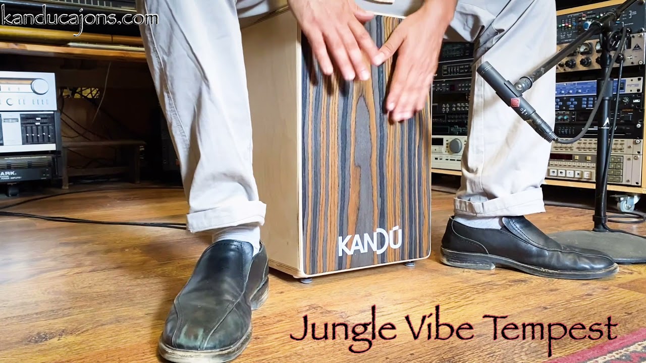 Maestro Gonen Vizel playing Kandu Cajon's Ebony Stripe Jungle Vibe Tempest Cajon