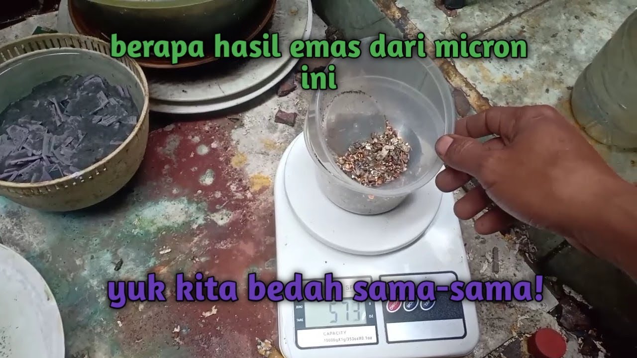 Cara logamin micron yang banyak timahnya