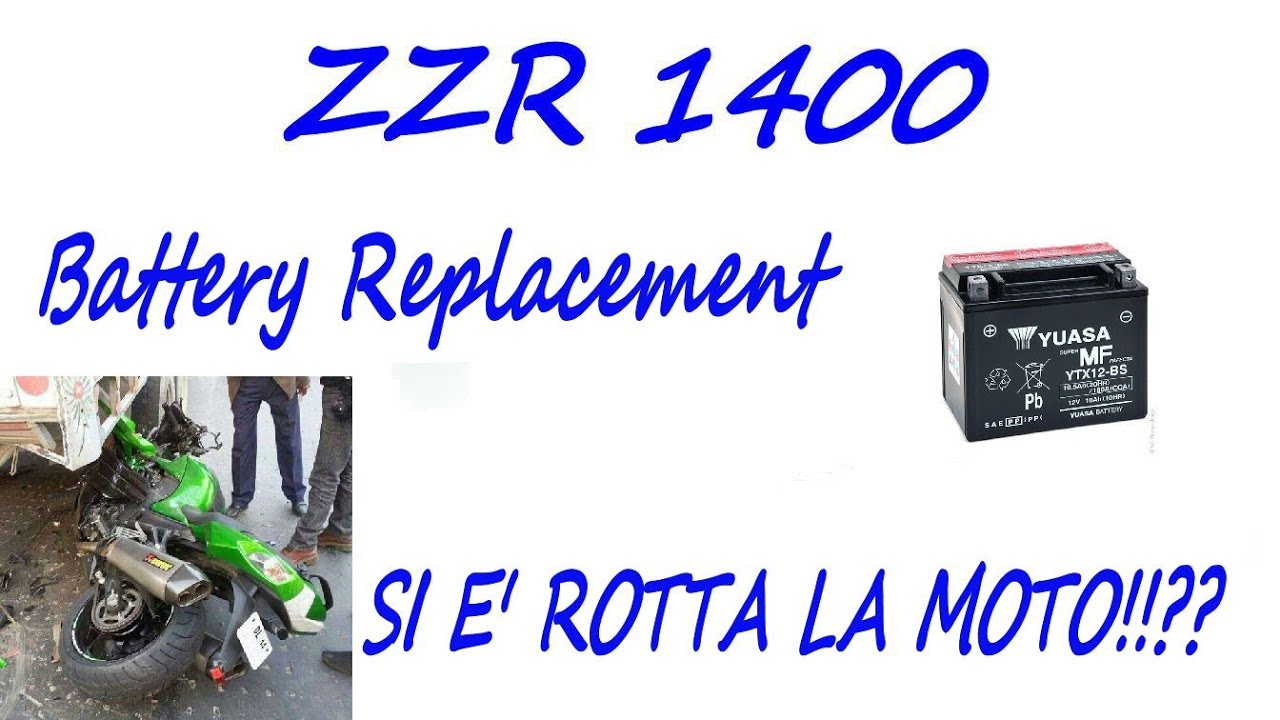 ZZR 1400 Battery replacement | UPS! DID  I BREAK IT??!! ITA
