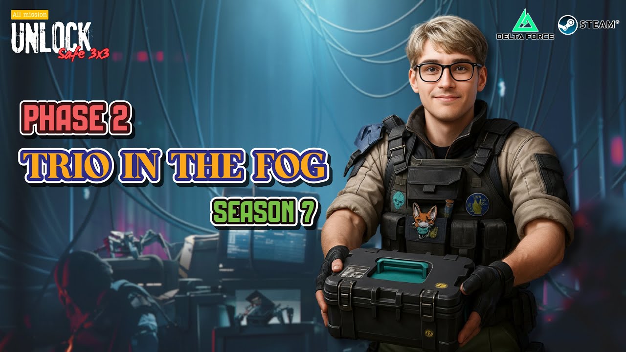 [ PHASE 2 - TRIO IN THE FOG ] Unlock safe box 3x3 [Season7] Delta force ปลดล็อคเซฟ 9 ช่อง