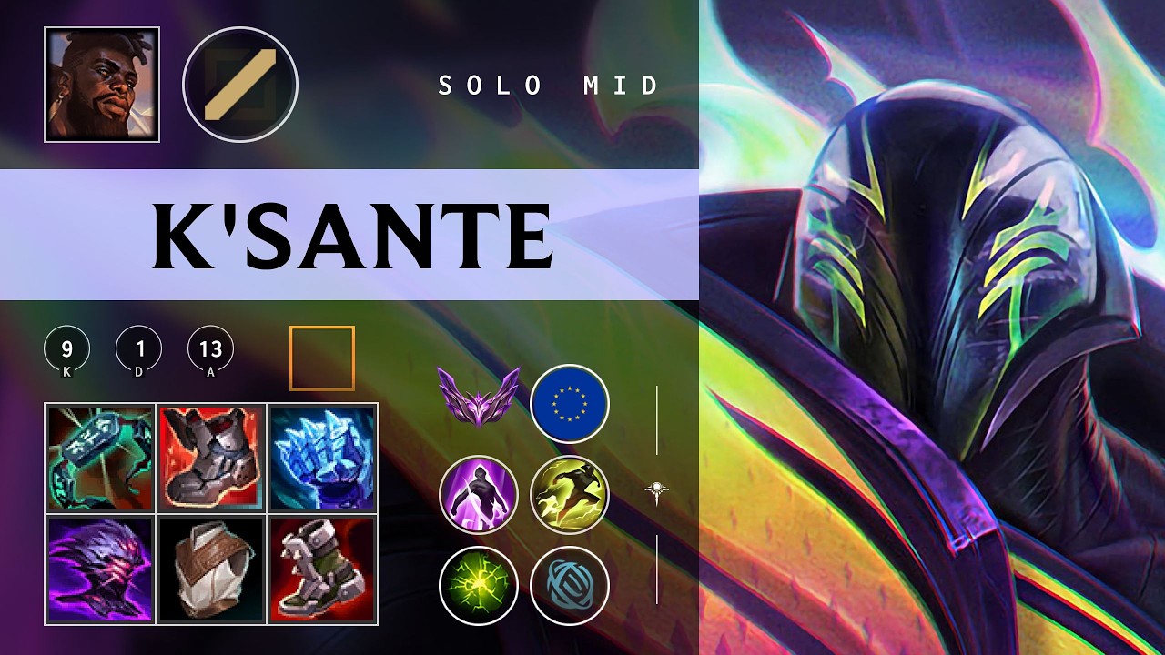 K'Sante Mid vs Orianna - EUW Master Patch 26.03