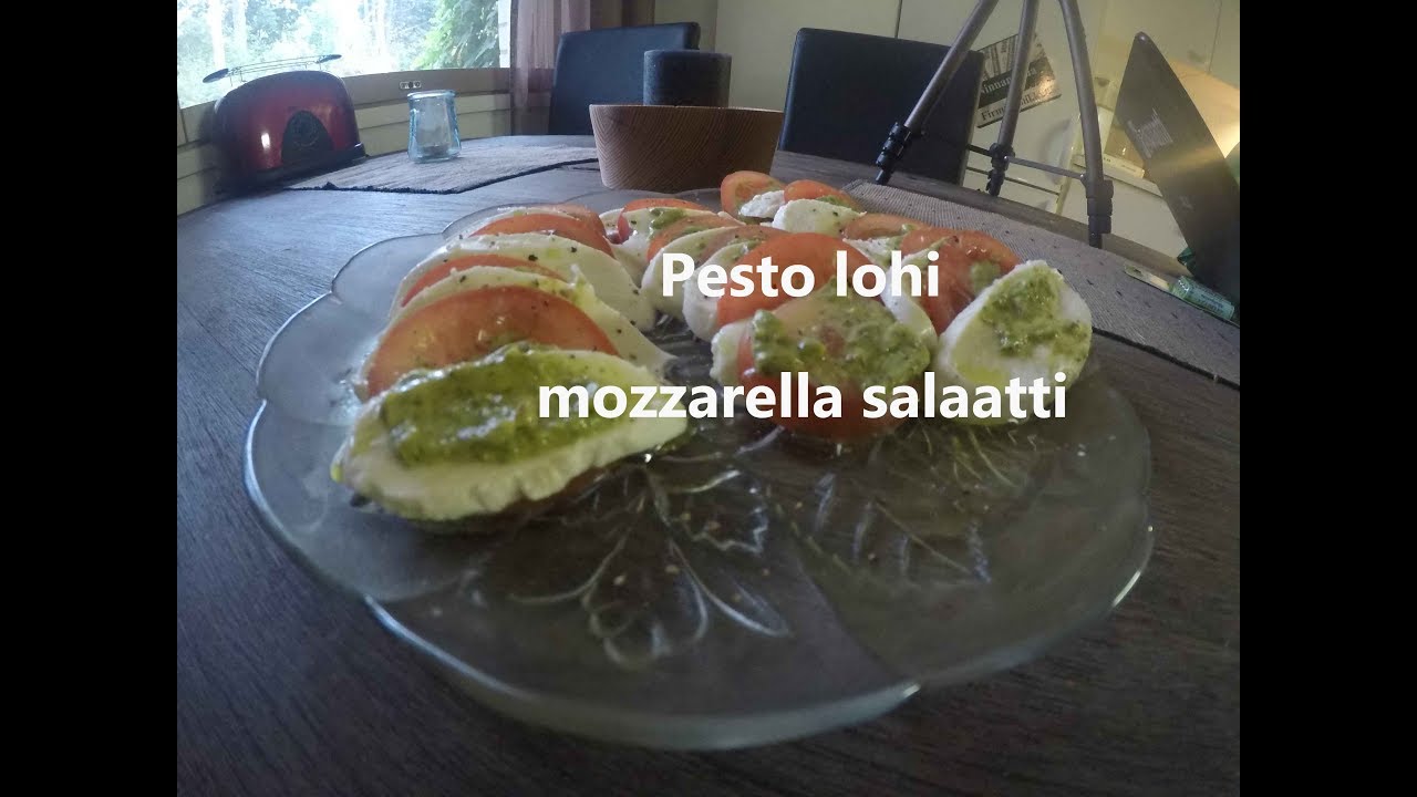 Sonantti keittiössä! #10. Pestolohi ja mozzarella salaatti