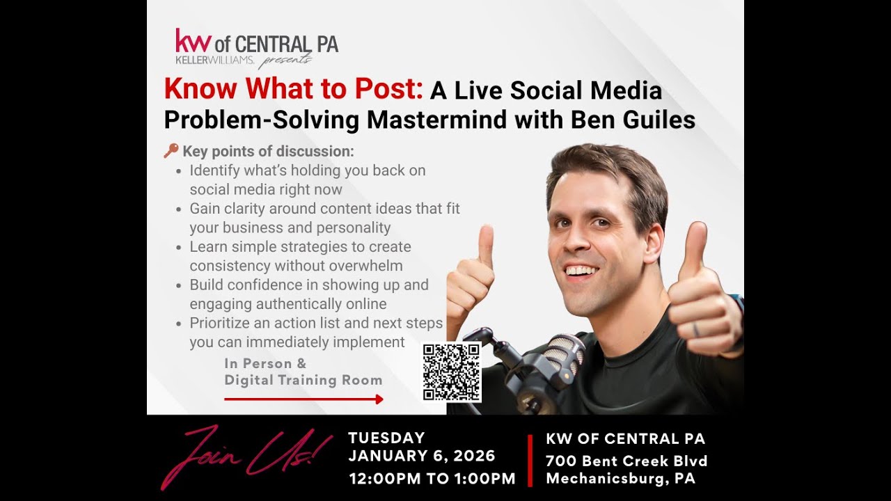 Know What to Post: A Live Social Media Problem-Solving Mastermind with Ben Guiles