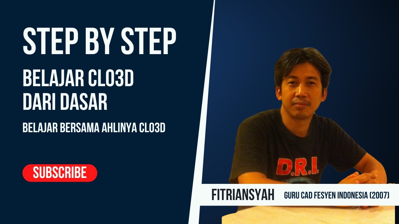 BELAJAR CLO3D DARI NOL #belajarclo3d  #mahirclo3d