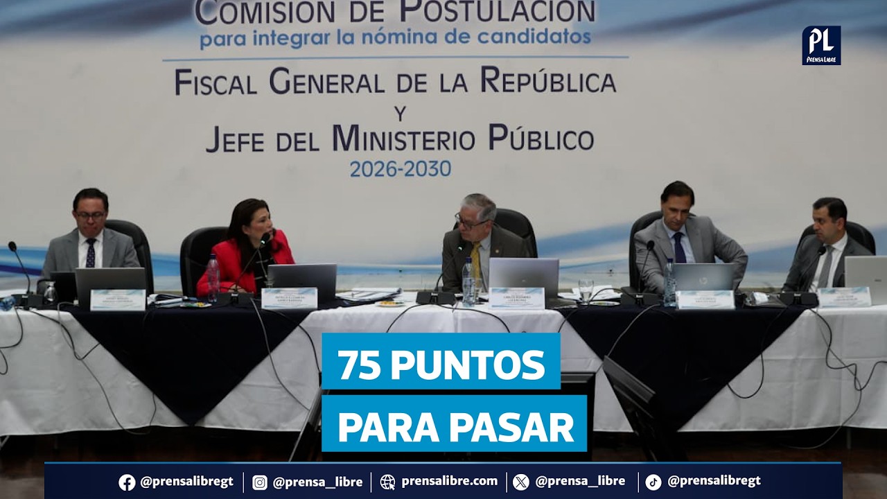 Comisión fija 75 puntos como filtro para elegir al próximo Fiscal General del Ministerio Público