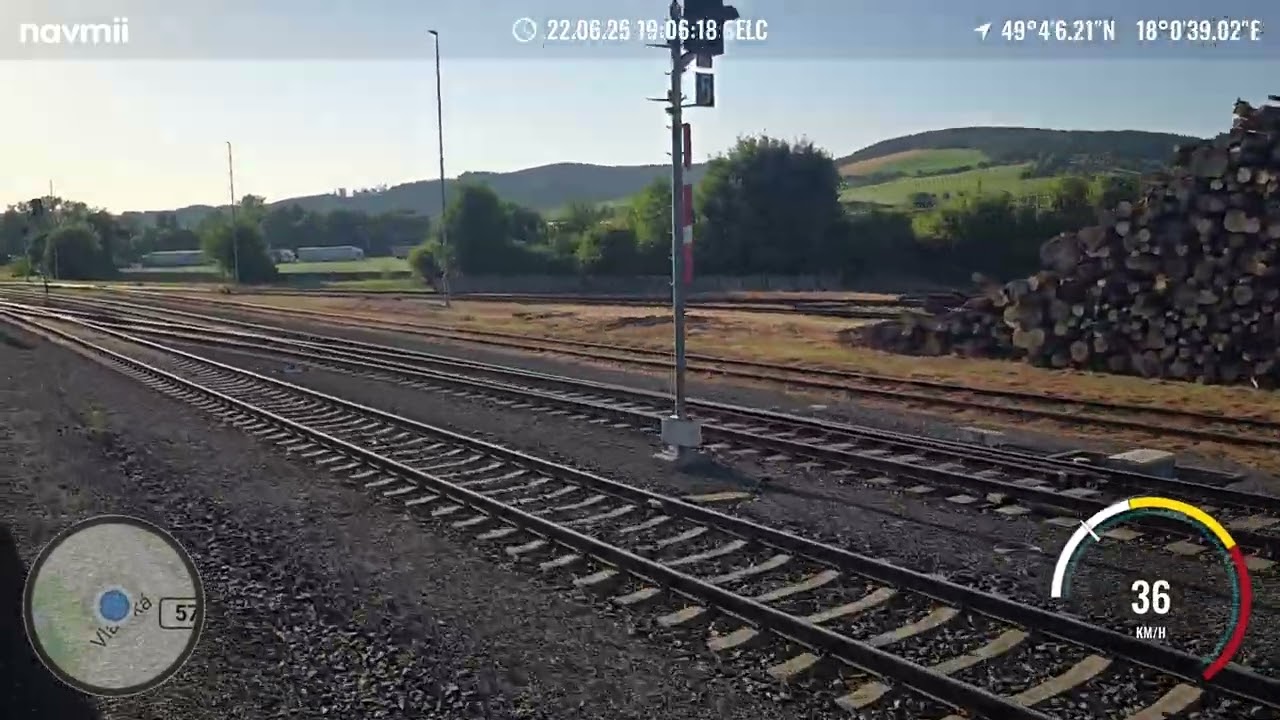 Trať 340+341 - Sp 1776 Javořina - Vlárský průsmyk Veselí n/Mor. - ČD 854 022-1