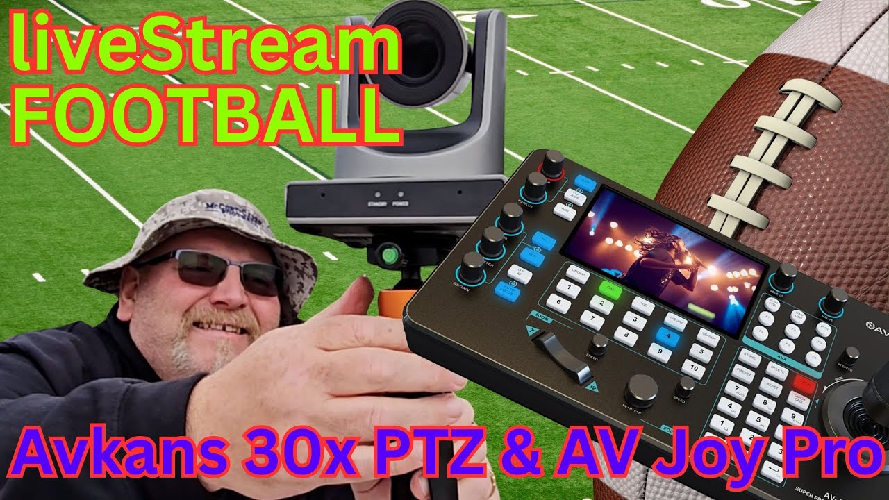 LiveStreaming Avkans 30x NDI PTZ  & AV Joy Pro Controller #avkans #livestreaming #football