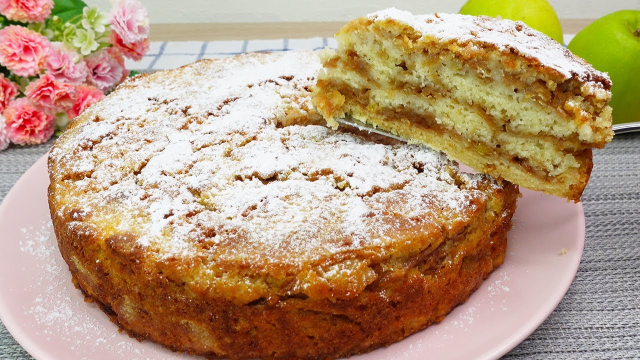 Самый простой яблочный пирог 🍏 «Три стакана»! Невероятно вкусно и быстро! # 235