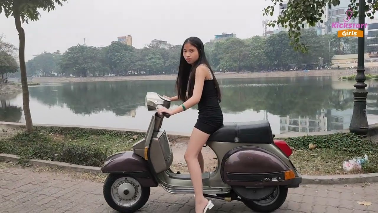Small girl on dad's Vespa| Kick, Revv & Ride| Trailer