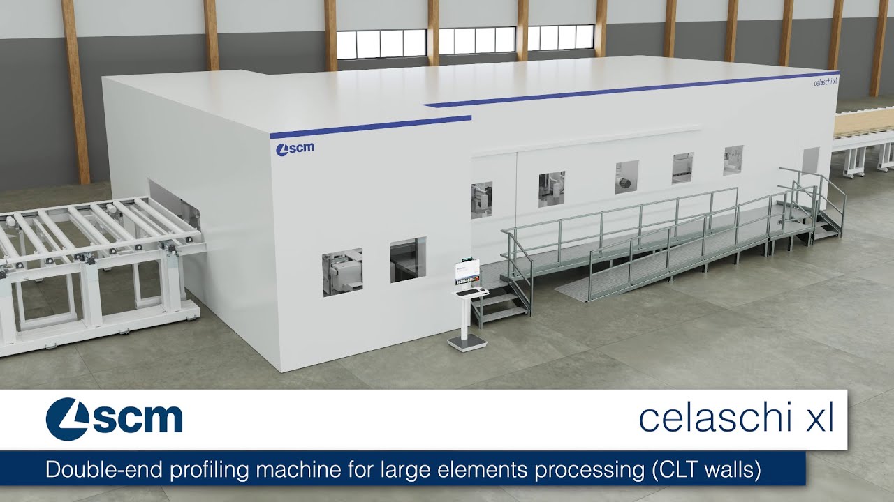 SCM CELASCHI XL – Squaring and profiling technology for CLT