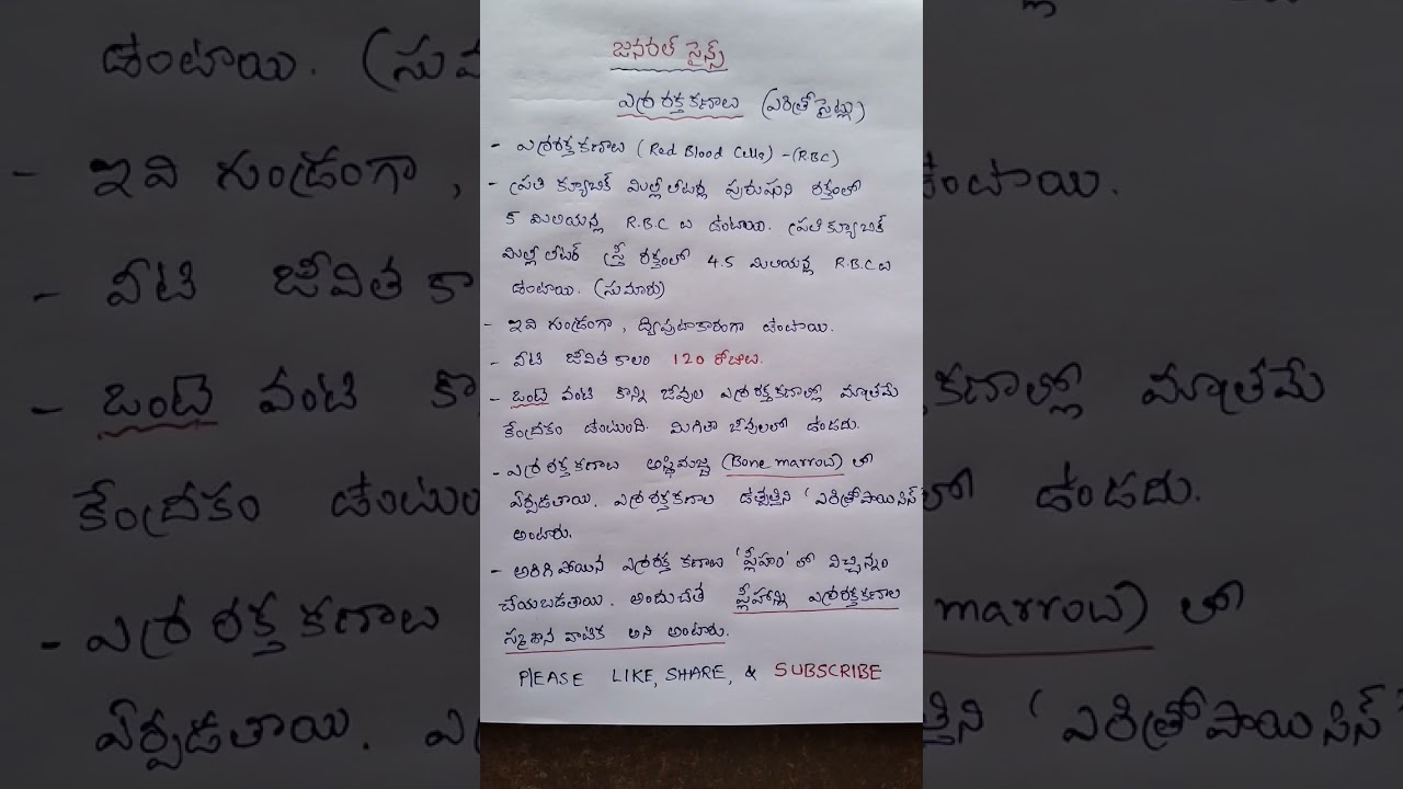 RRB Group D || General Science || Bits for competitive exams