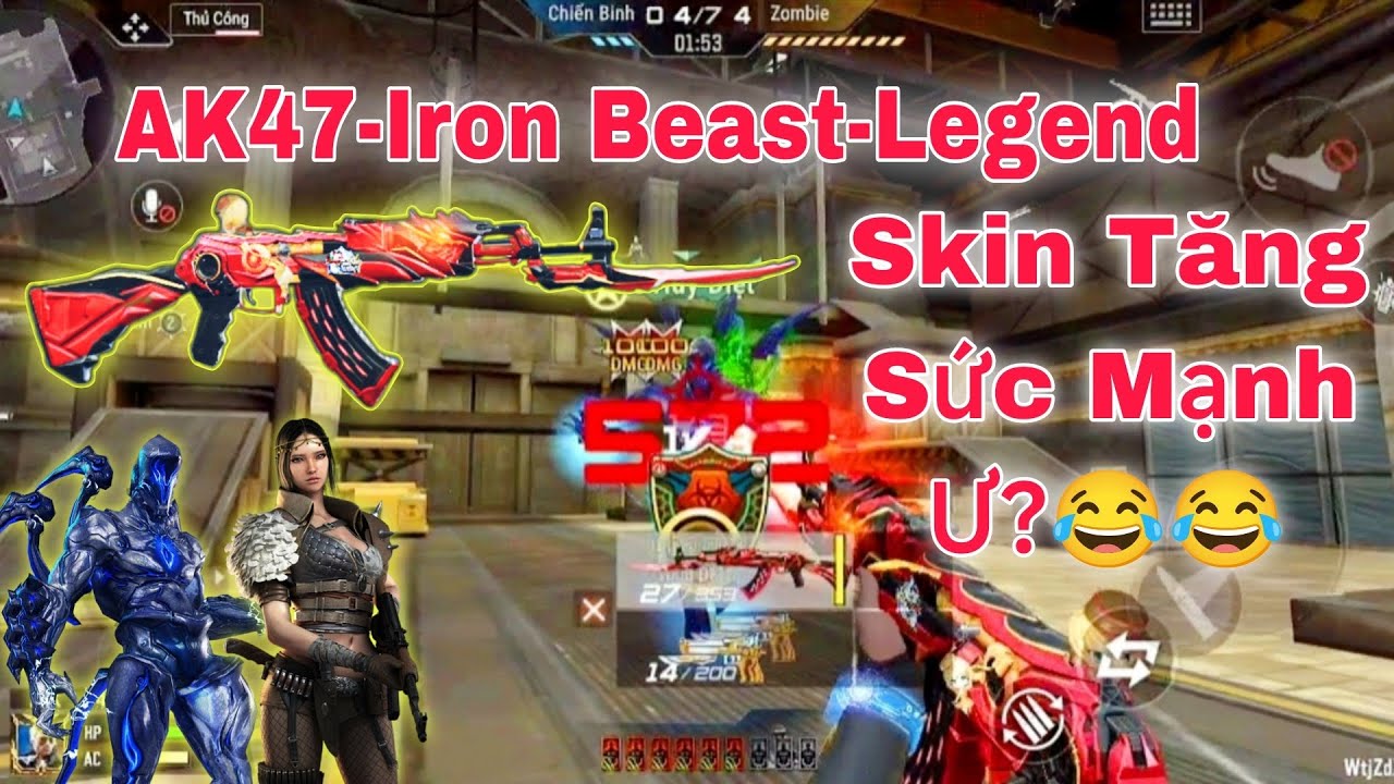 CF Mobile | Cận cảnh Skin Legend mới: AK47-Iron Beast-Legend 