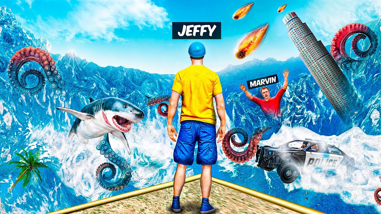 Can Jeffy Survive The BIGGEST TSUNAMI In GTA 5?!
