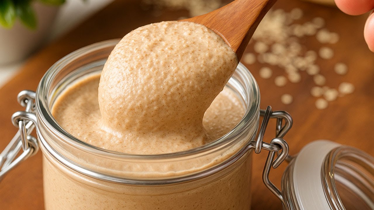 Домашнее овсяное масло 🥄 2 ингредиента: без сахара! Полезный спред