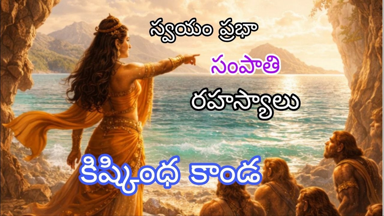 రామ కార్యానికి సహాయం చేసిన సంపాతి కథ | దారి చూపిన స్వయం ప్రభా | మిరాయి సంపాతి | వాల్మీకి రామాయణం 