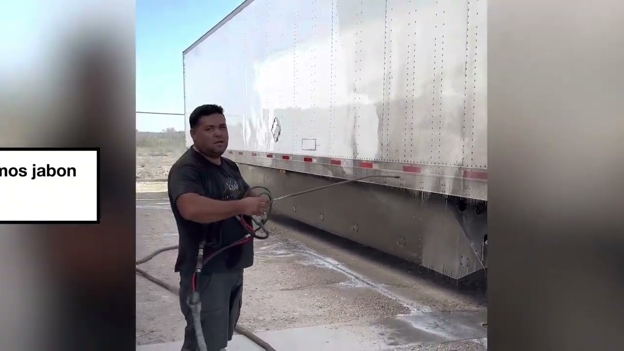 Lavado sin tallar de cajas a dos pasos # 1 acido #2 jabon Aplicado con pistola de dos pasos