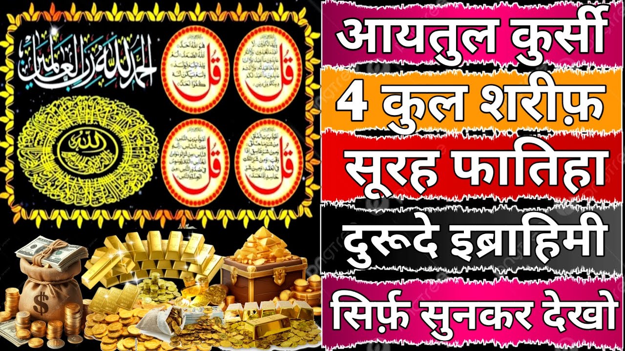 Morning Wazifa After FAJAR Prayers | 4 Qul | Ayatul Kursi | Surah Baqarah | Darood Tanjeena |
