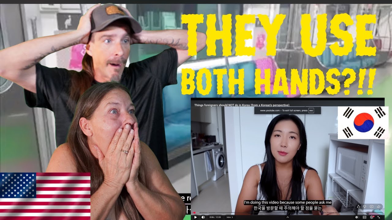 American couple Reacts to Things foreigners should NOT do in Korea