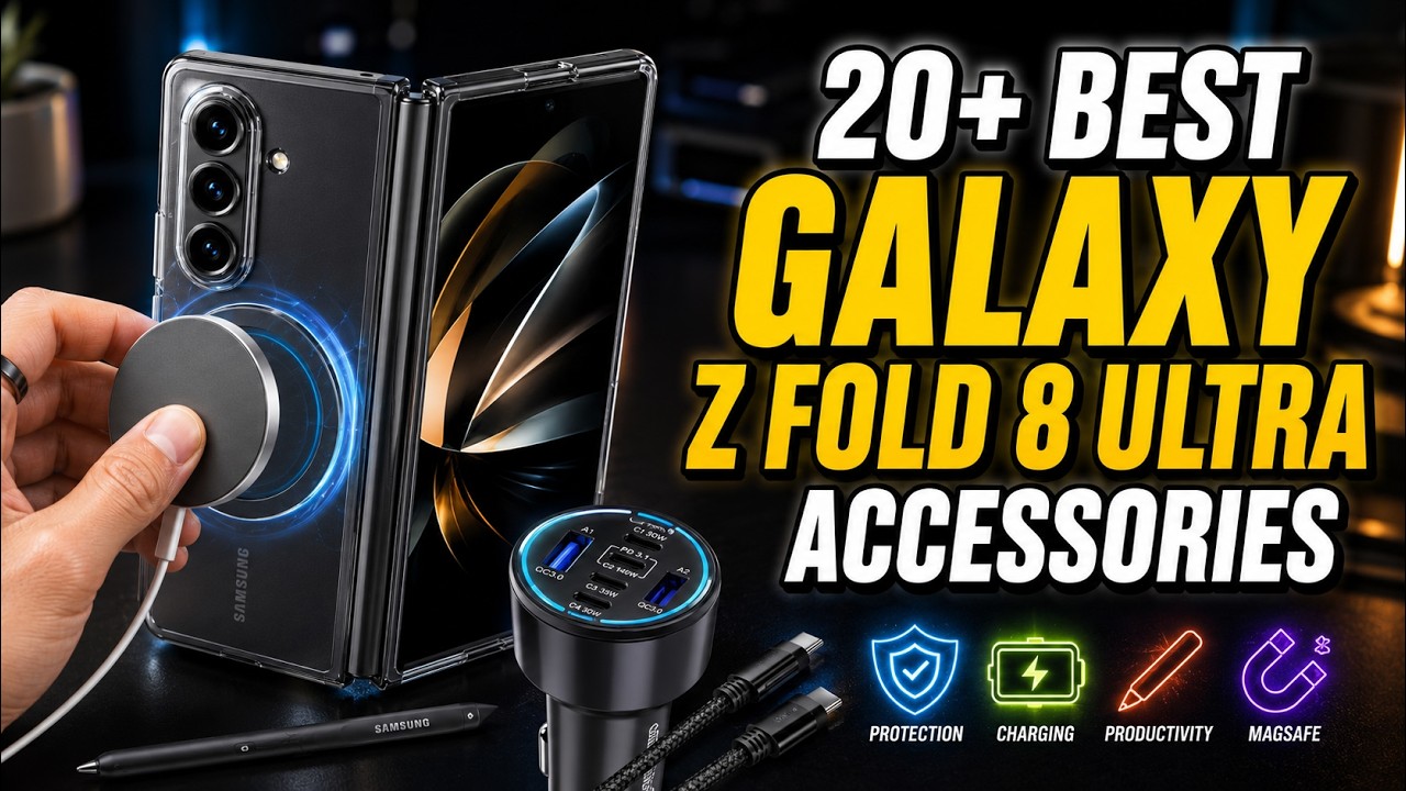 Galaxy Z Fold 8 Ultra: 20+ аксессуаров, которые НУЖНЫ вам до покупки! ✅