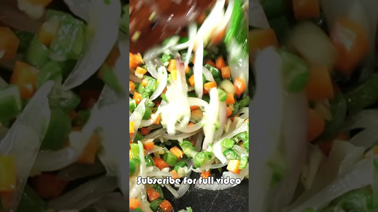 Veg Fried Rice | No Soya Sauce No Vinegar #Shorts