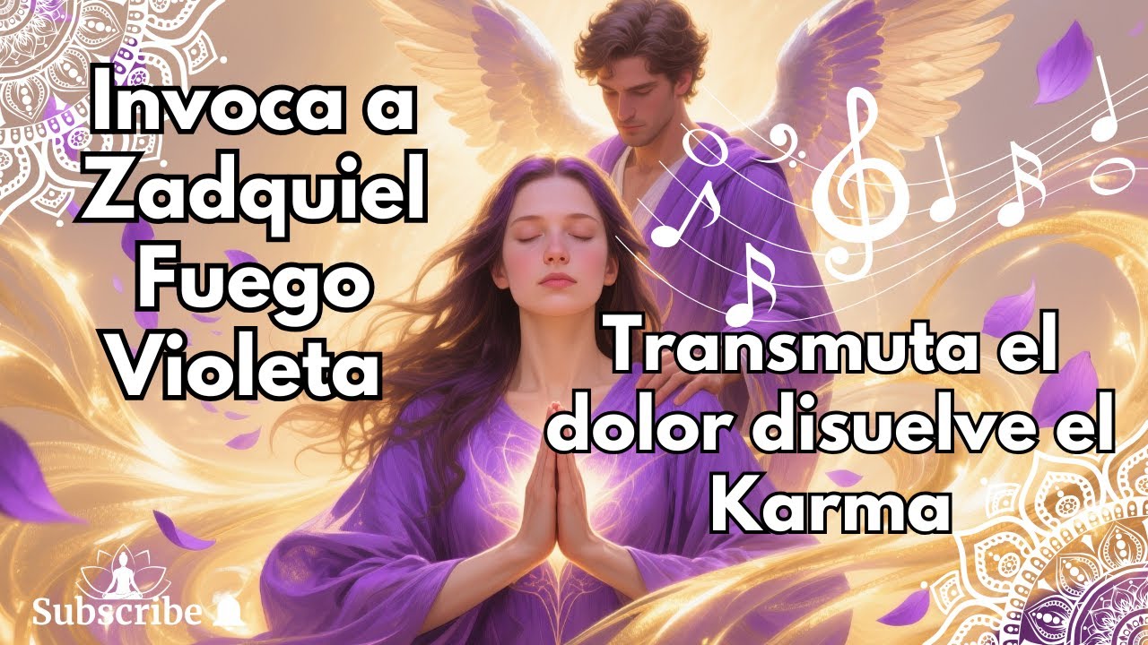 Mantras de invocación  a Zadquiel | Llama Violeta  Sanación, Perdón y Liberación | Música Espiritual