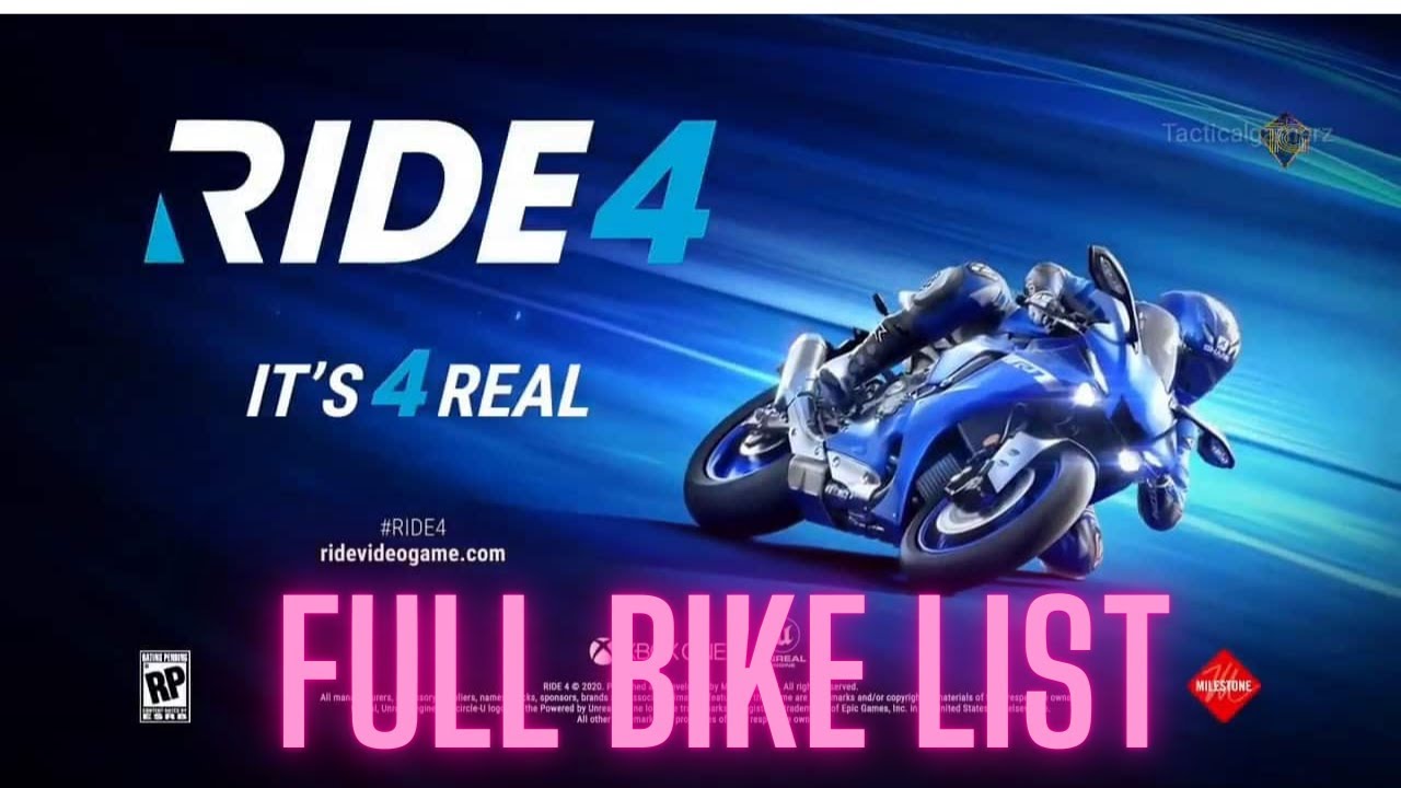 RIDE 4 FULL BIKE LIST | PS4 PRO Gameplay
