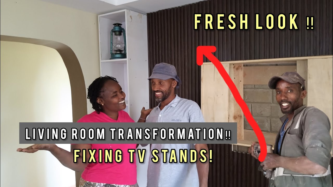 LIVING ROOM TRANSFORMATION 🛋️ | FIXING OUR TV STAND 📺 BIG UPGRADE‼️
