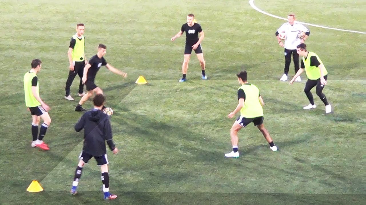 SoccerCoachTV.com - Liverpool Passing Exchange Drill Opposed.